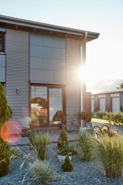 Ny bølge indenfor boligbyggeri med stålprofiler, Nylanndamm in 24980 Schafflund